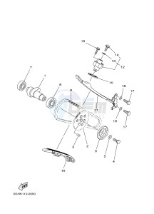 YFM450FWA GRIZZLY 450 IRS (BM81) drawing CAMSHAFT & CHAIN