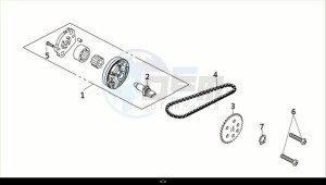 JOYRIDE S 125 (LF12W4-EU) (M1) drawing OIL PUMP