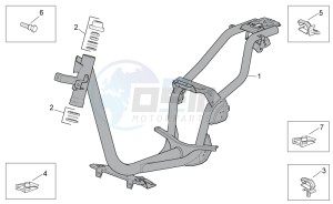 Scarabeo 100 4T e3 net drawing Frame