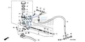 CB1000RAA Europe Direct - (ED / ABS) drawing CLUTCH MASTER CYLINDER