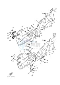 YXE700 YXE70WPAJ WOLVERINE R (B3D5) drawing SIDE COVER