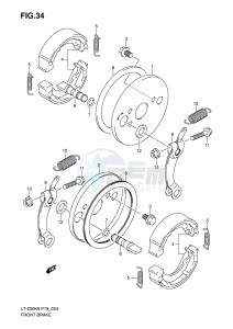 LT-Z50 (P19) drawing FRONT BRAKE