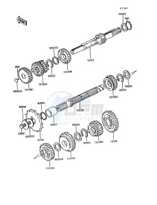 KE 100 B [KE100] (B11-B15) [KE100] drawing TRANSMISSION