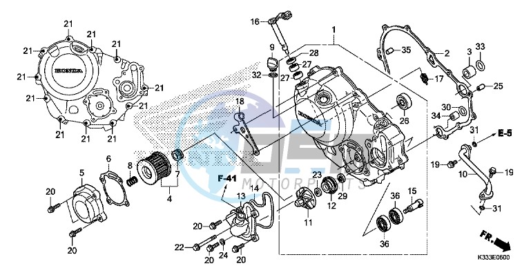 RIGHT CRANKCASE COVER