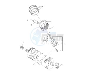 FZ1 1000 drawing CRANKSHAFT AND PISTON