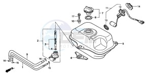 SFX50SMM drawing FUEL TANK