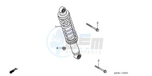 CBR125RW9 France - (F / CMF) drawing REAR CUSHION