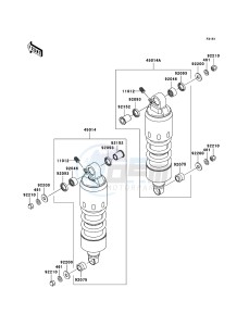 VN1600 CLASSIC TOURER VN1600D6F GB XX (EU ME A(FRICA) drawing Suspension/Shock Absorber