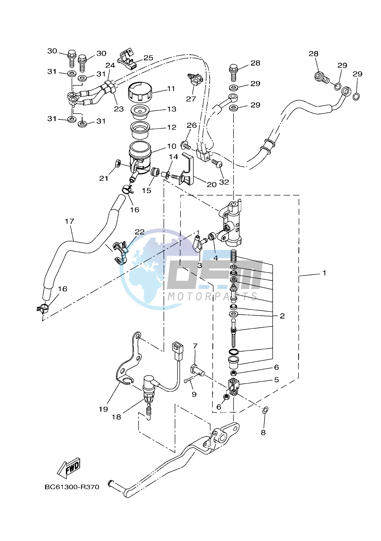 REAR MASTER CYLINDER