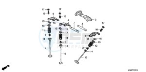 VT750SB drawing CAMSHAFT/ VALVE (REAR)