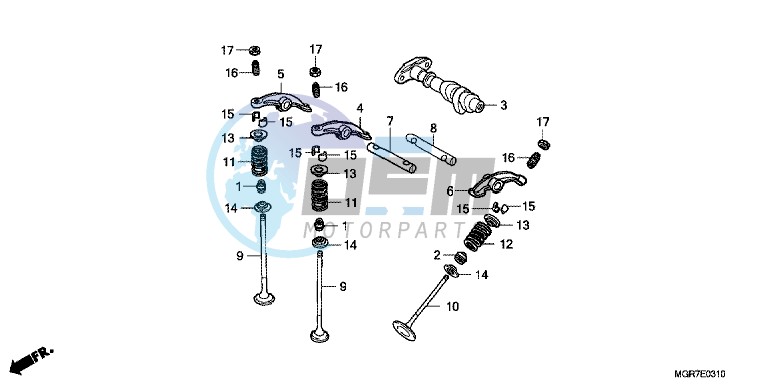 CAMSHAFT/ VALVE (REAR)