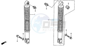 FJS600A SILVER WING drawing REAR CUSHION