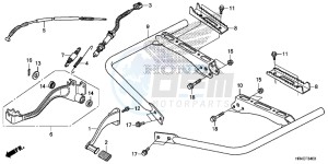 TRX500FM1H TRX500 ED drawing PEDAL/STEP