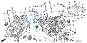 CRF150R9 Australia - (U) drawing CRANKCASE