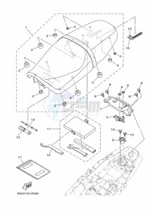 XSR900 MTM850 (BAEE) drawing SEAT