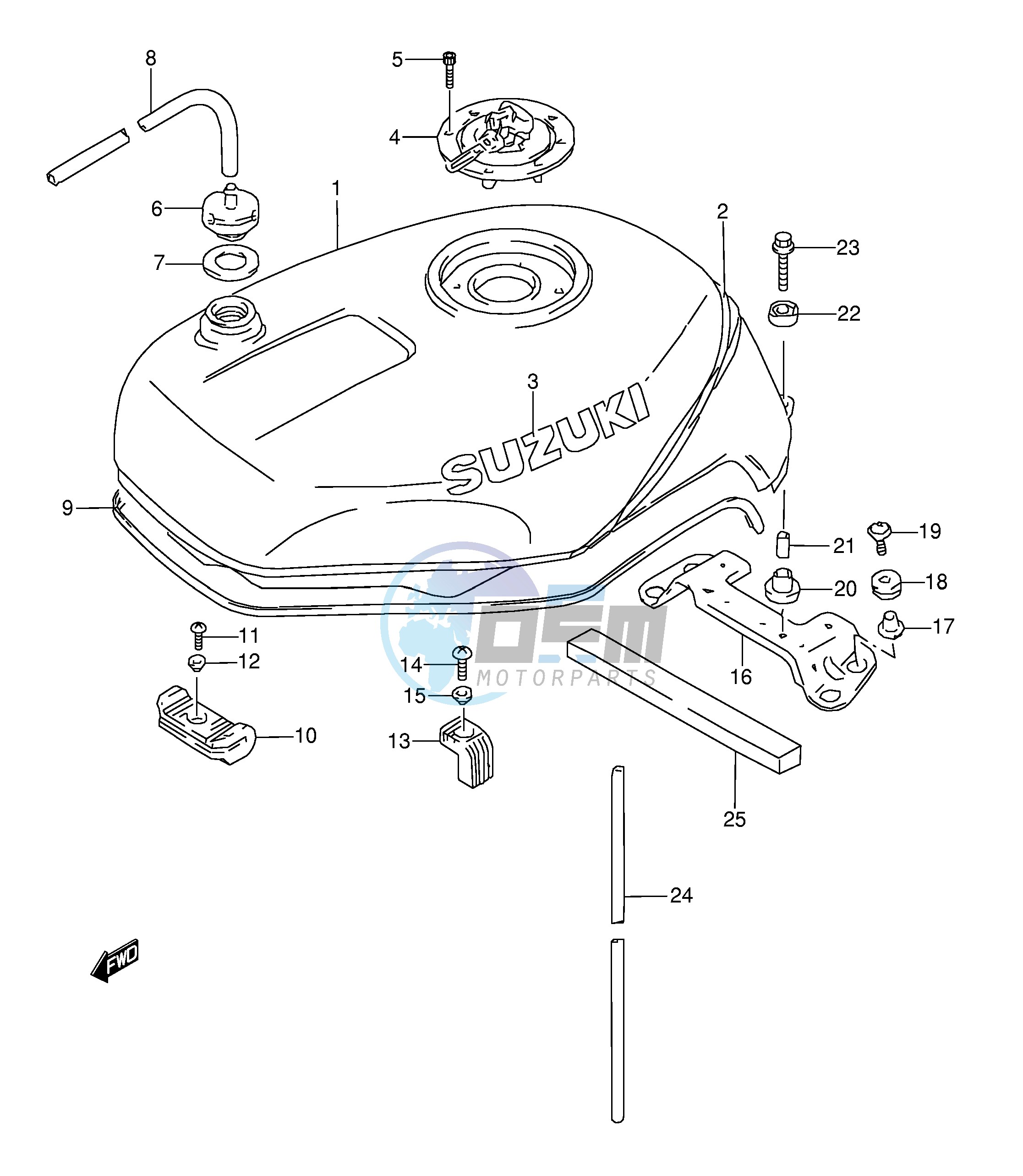 FUEL TANK (MODEL S)