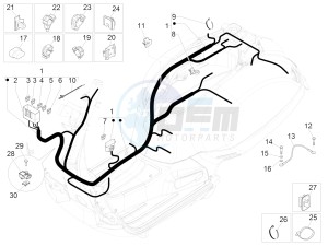 GTS 150 4T 3V IE ABS E4 (EMEA) drawing Main cable harness