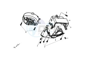 FIDDLE III 50 drawing FLYWHEEL COVER