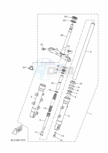 CZD250-A  (BFR2) drawing FRONT FORK