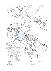 MT09 900 (1RCF) drawing STAND & FOOTREST