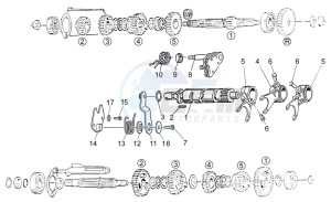 V7 Special 750 drawing Gear box selector