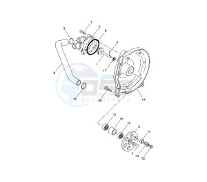 YQ AEROX 50 drawing WATER PUMP