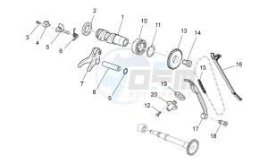 MXV 450 Cross drawing Front cylinder timing system