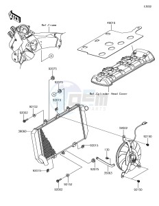 VERSYS 1000 KLZ1000BHF XX (EU ME A(FRICA) drawing Radiator