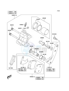 KFX400 KSF400A6F EU drawing Front Brake