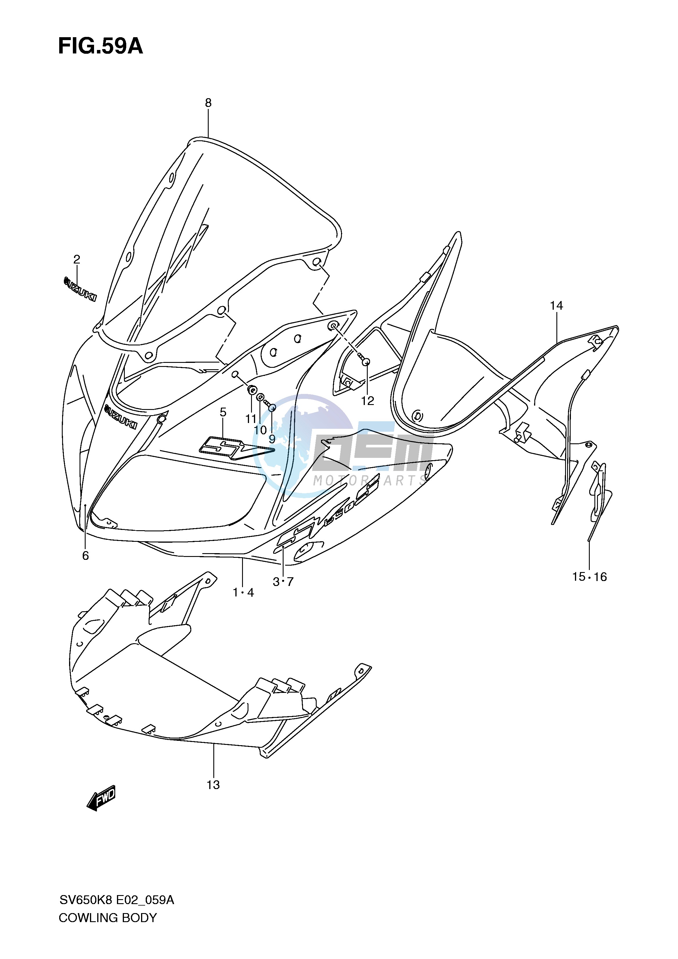 COWLING BODY (MODEL K9 WITH COWLING)