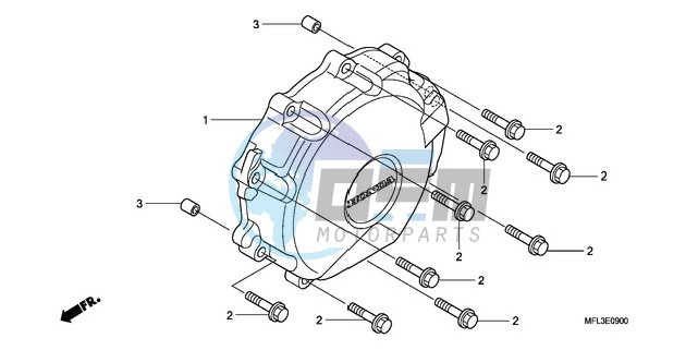 A.C. GENERATOR COVER (CBR 1000RR)