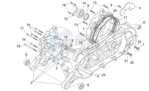 SR 50 H2O Di-Tech e2 drawing Crank-case (Ditech)