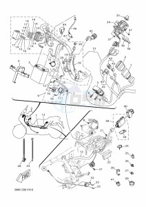 GPD125-A NMAX-125 (BALD) drawing STAND & FOOTREST