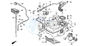 ST1100 drawing FUEL TANK