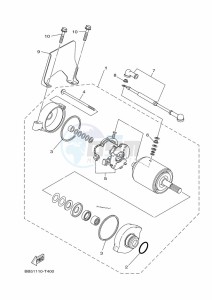 YFM450FWBD KODIAK 450 EPS (BEYL) drawing STARTING MOTOR