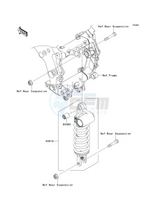 ZX 1400 A [NINJA ZX-14] (A6F-A7FA) A6F drawing SHOCK ABSORBER-- S- -