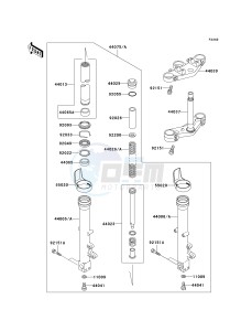 ZR 750 H [ZR-7S] (H1-H5 H5 CAN ONLY) drawing FRONT FORK