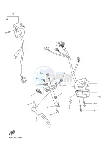 FZ8-SA FZ8 FAZER (ABS) 800 (1BD2) drawing HANDLE SWITCH & LEVER