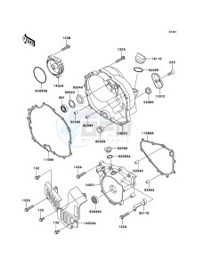 KLF300 4x4 KLF300C6F EU GB drawing Engine Cover(s)