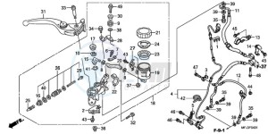 CBR600RA9 Korea - (KO / ABS MK) drawing FR. BRAKE MASTER CYLINDER (CBR600RA)