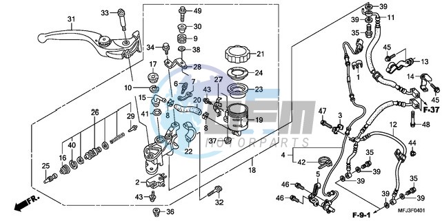 FR. BRAKE MASTER CYLINDER (CBR600RA)