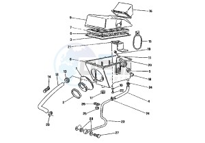 RIVER 500 drawing AIR INDUCTION-OIL VENT