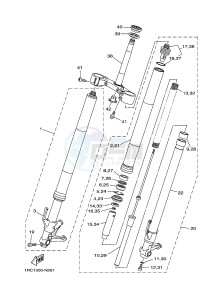 MT09A MT-09 ABS 900 (2DR7 2DR8) drawing FRONT FORK