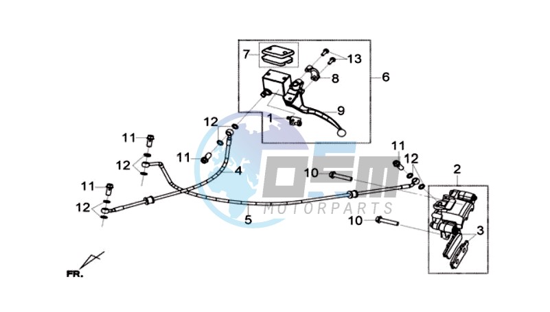 REAR BRAKE CALIPER / BRAKE MOUNT