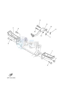 YFZ450R YFZ450RSF YFZ450R SPECIAL EDITION (1TDJ) drawing STAND & FOOTREST