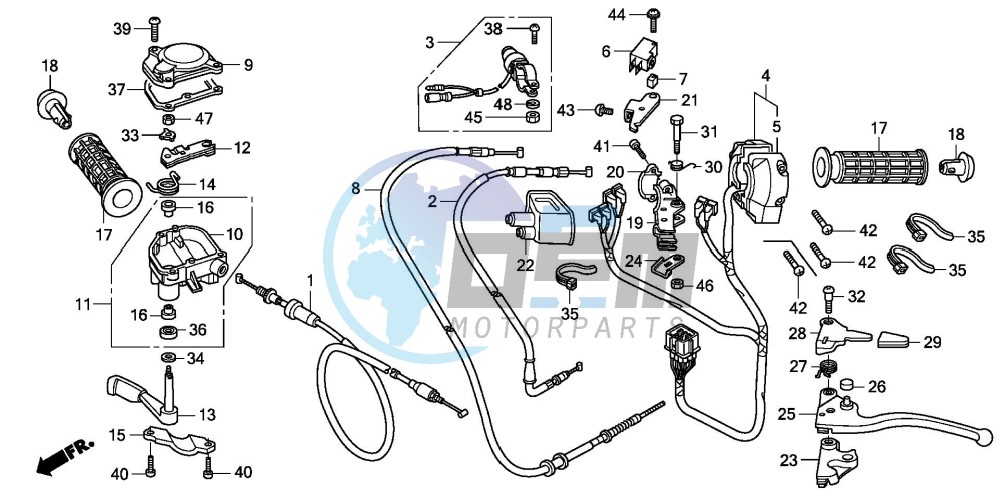 HANDLE LEVER/SWITCH/CABLE