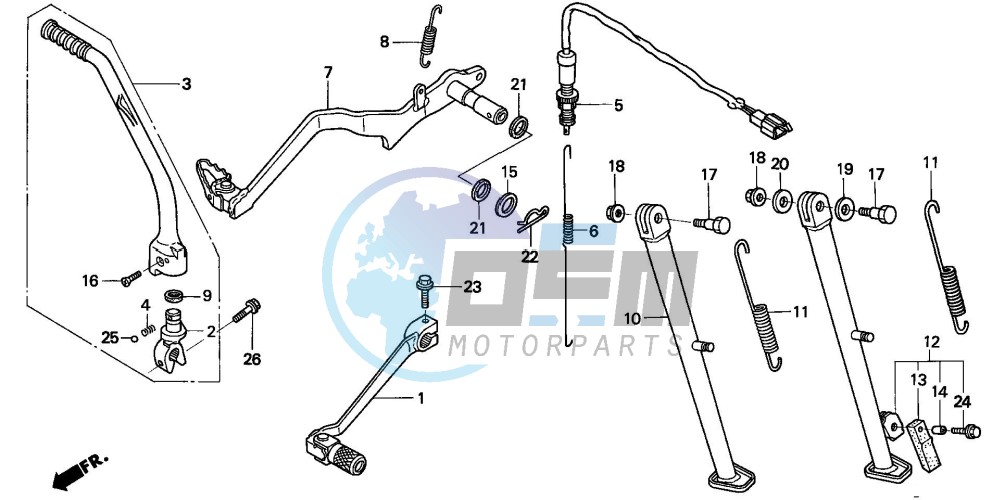 PEDAL/KICK STARTER ARM