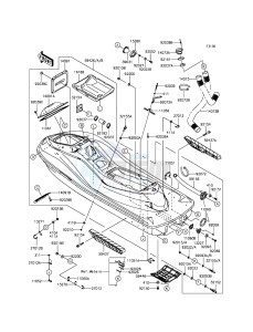 JET SKI ULTRA LX JT1500KGF EU drawing Hull