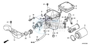 TRX420FPED TRX420 Europe Direct - (ED) drawing AIR CLEANER