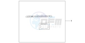 CB1000R9 France - (F / CMF) drawing 3D LOGO SILVER